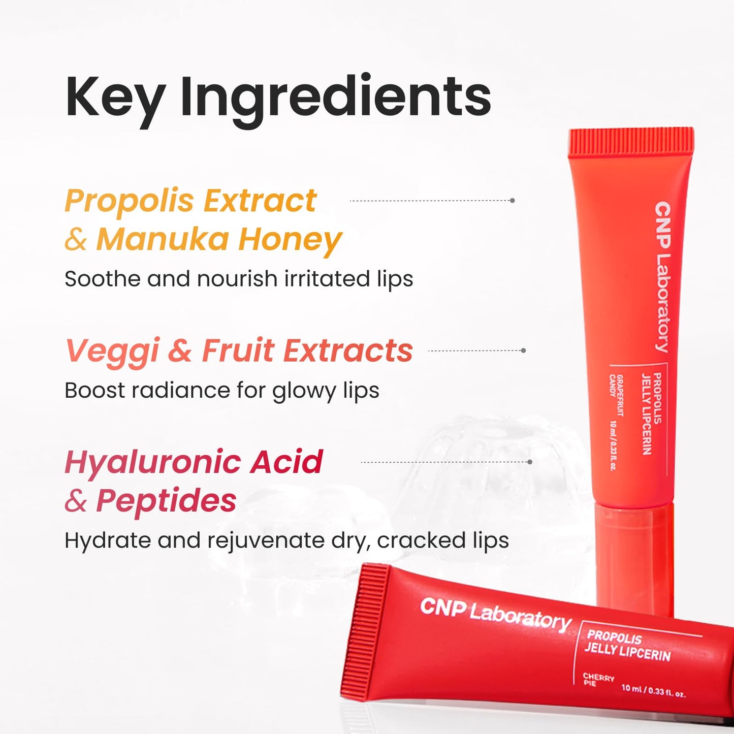 CNP Propolis Jelly Lipcerin™ - 01 Honey Cake, Hydrating Lip Balm & Gloss with Manuka Honey + Hyaluronic Acid, Stocking Stuffers, Gifts for Women, 0.3 fl.oz. - Maple Wellness Supplements