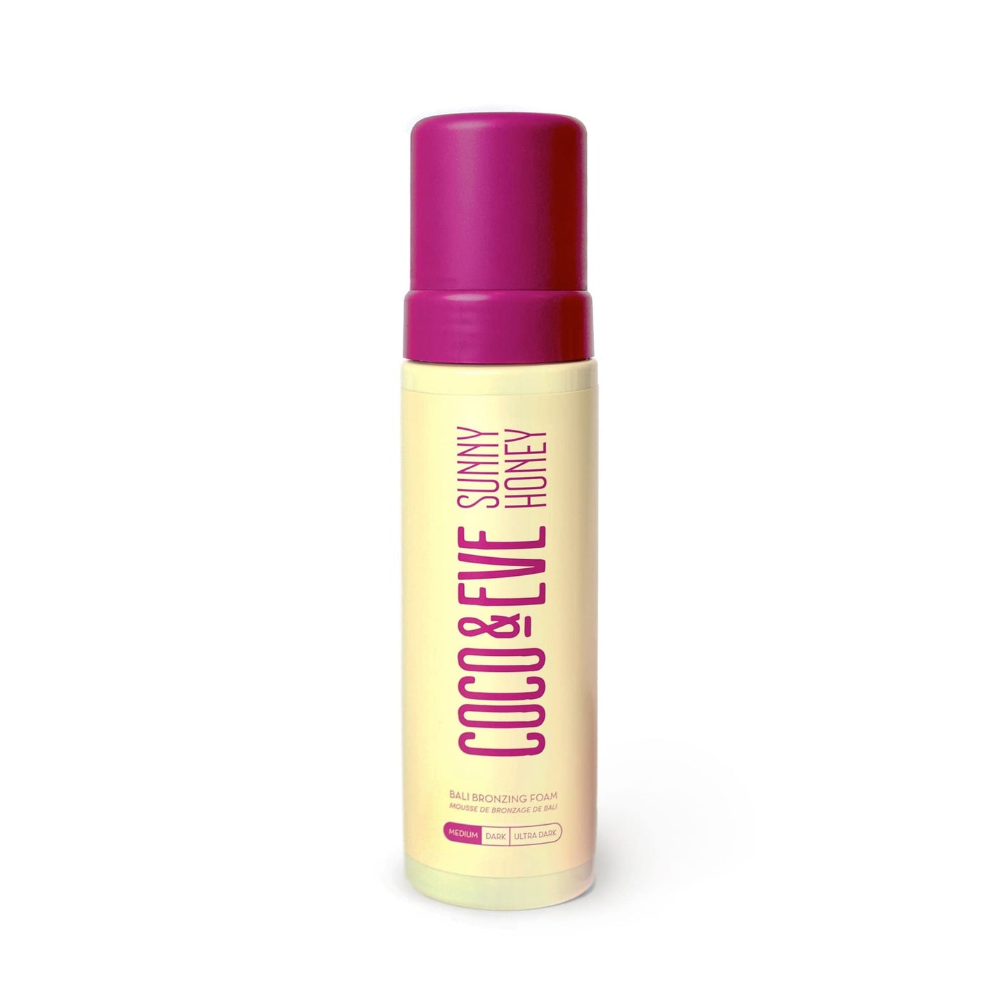 Coco & Eve Sunny Honey Self Tanner Foam - (Medium) Fast Drying, Streak-Free Sunless Tanning Mousse, Tropically Scented Lightweight Natural Looking Tan - Maple Wellness Supplements