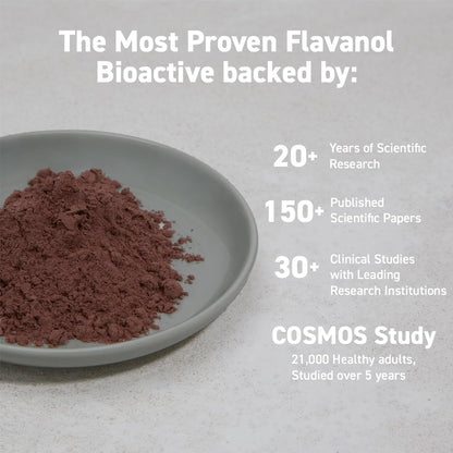 CocoaVia Cocoa Flavanols 500mg – Heart and Brain Support, High Flavanol Cocoa Extract, Boosts Nitric Oxide, Blood Circulation and Memory, Preworkout, Vegan - Maple Wellness Supplements