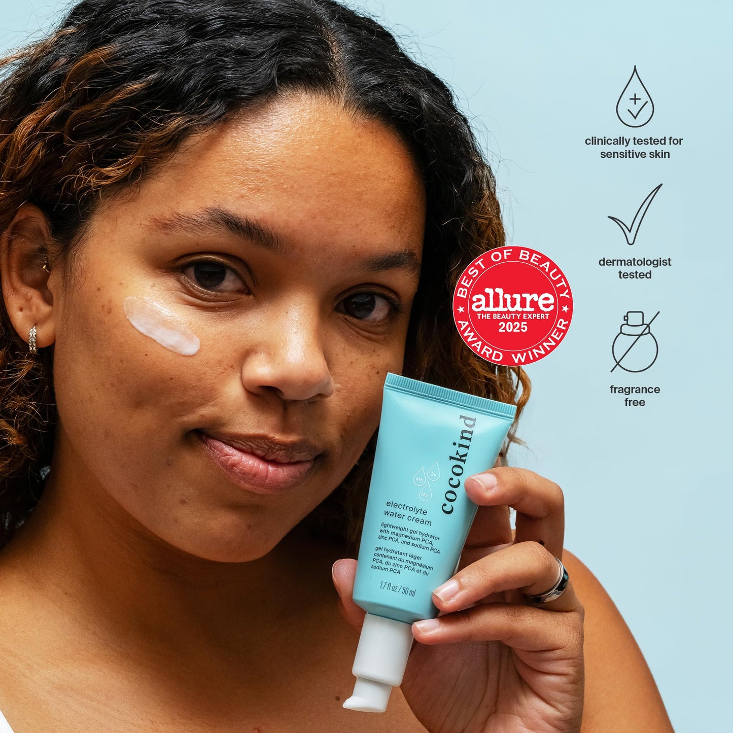 Cocokind Electrolyte Water Cream | Lightweight Water Gel Moisturizer | Balanced Hydrating Day Cream for All Skin Types | 1.7 Fl Oz - Maple Wellness Supplements
