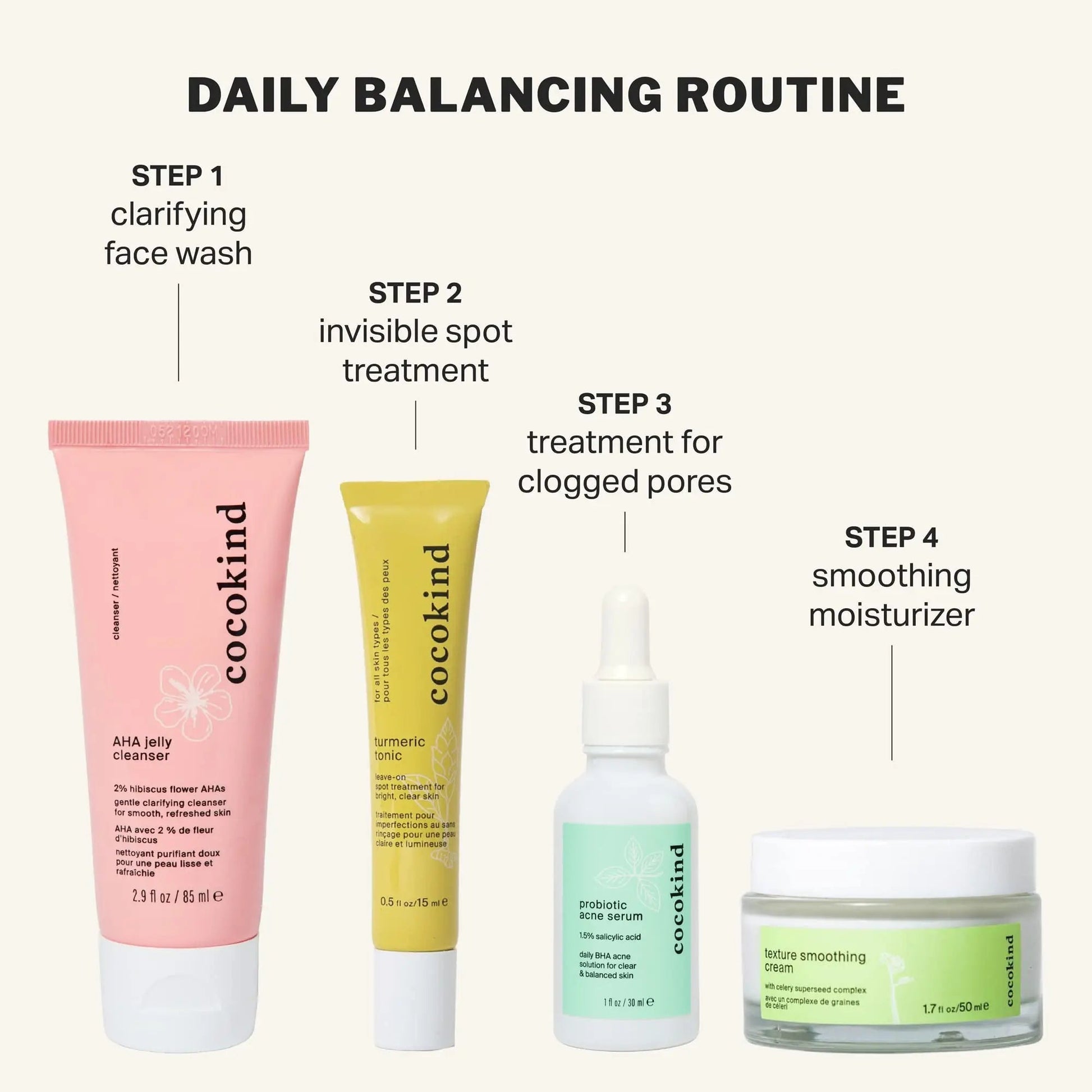 Cocokind Postbiotic Acne Serum, Salicylic Acid Serum and BHA Liquid Exfoliant - Exfoliating, Brightening and Hydrating Serum - Maple Wellness Supplements