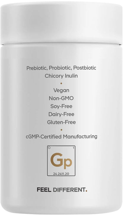 Codeage GLP-1 Probiotic+ - Live Probiotics Akkermansia, Clostridium, Bifidobacterium, Chicory Inulin Probiotic, Prebiotics & Postbiotics Supplement - 500 Million AFU - 30 Capsules - Maple Wellness Supplements