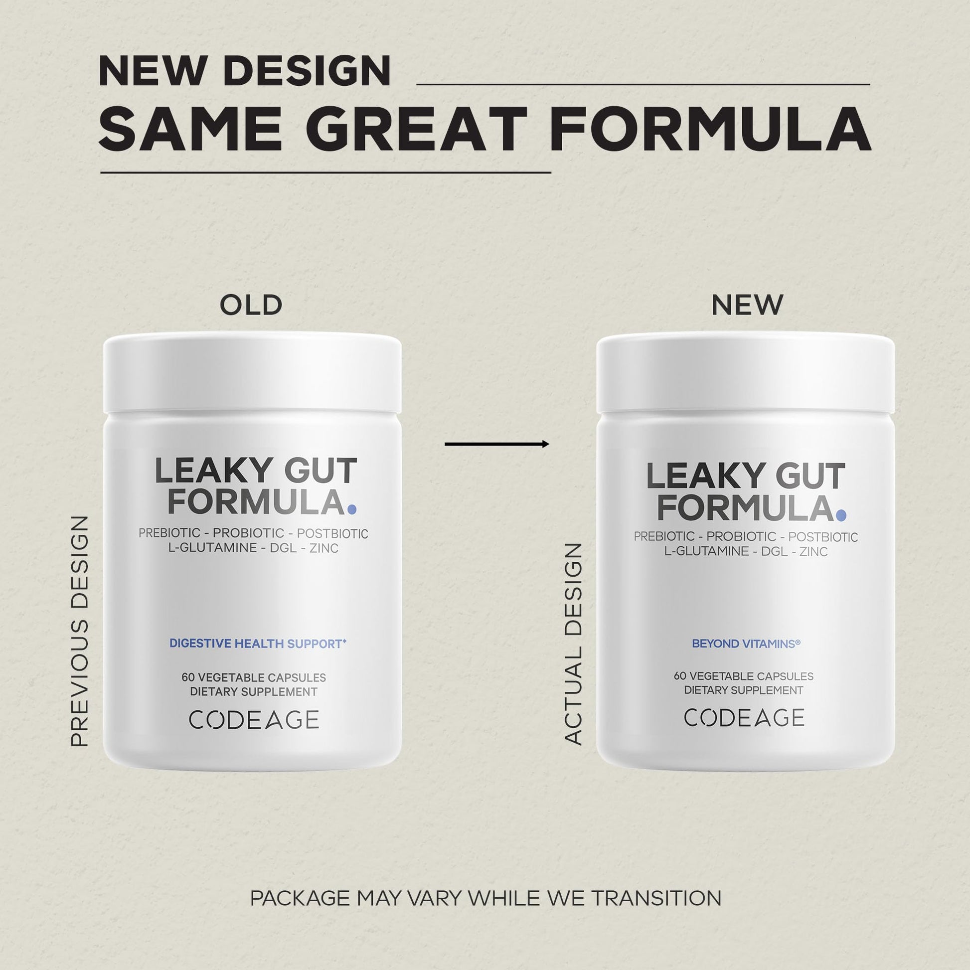 Codeage Leaky Gut Supplement, L-Glutamine, N-Acetylglucosamine, Probiotic, Butyric Acid, Polyphenols, Quercetin, DGL, Marshmallow Root, Berberine, BioPerine - Maple Wellness Supplements