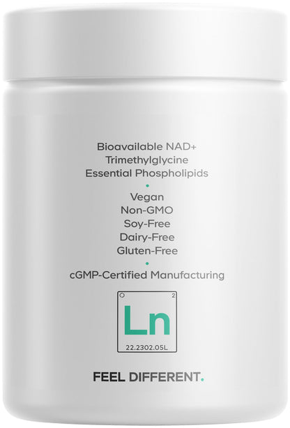 Codeage Liposomal NAD+ Supplement - NAD Nicotinamide Adenine Dinucleotide Coenzyme Pills - 500 mg NAD+ Per Serving & Betaine Anhydrous - Liposomal Delivery - Vegan, Non-GMO, Gluten-Free - 60 Capsules - Maple Wellness Supplements