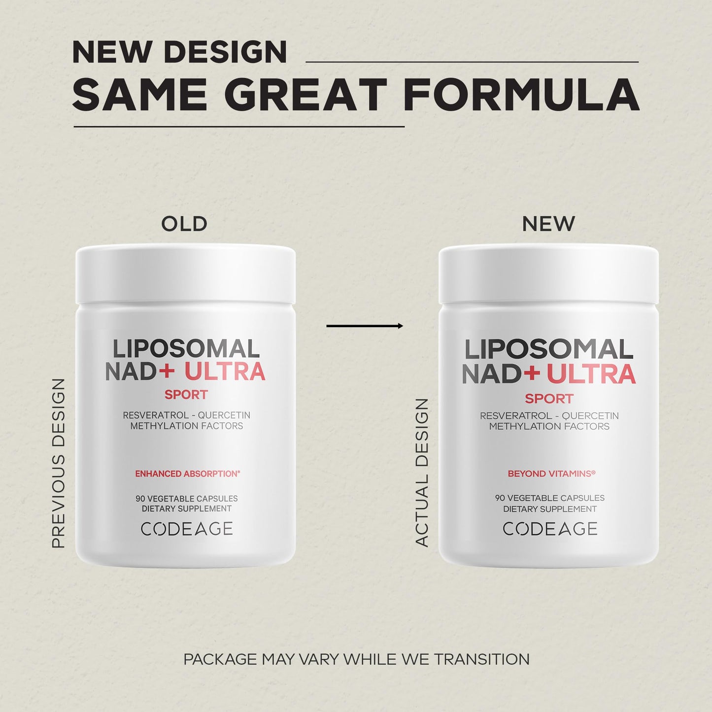 Codeage Liposomal NAD+ with Resveratrol & Vitamin B - NAD Plus Ultra for Energy & Healthy Aging Support - NAD Vitamin Supplement with Quercetin, Betaine, Riboflavin - Bioavailable - 90 Capsules - Maple Wellness Supplements
