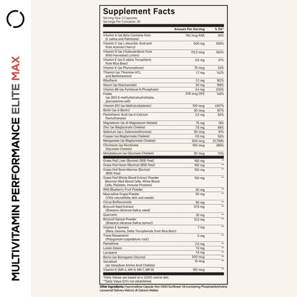Codeage Multivitamin Performance Elite Max Supplement - Vitamins A, B6, B12, C, D, E, Vitamin K (MK-4, MK-6, MK-7, MK-9), Essential Minerals - Maple Wellness Supplements