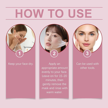 Collagen Night Wrapping Mask, Collagen Mask, Collagen Overnight Easy Peel Off Face Mask, Firming & Hydration Care, Reduce Fine Lines & Dullness, Suitable for All Skin Types(2.65 fl.oz) - Maple Wellness Supplements