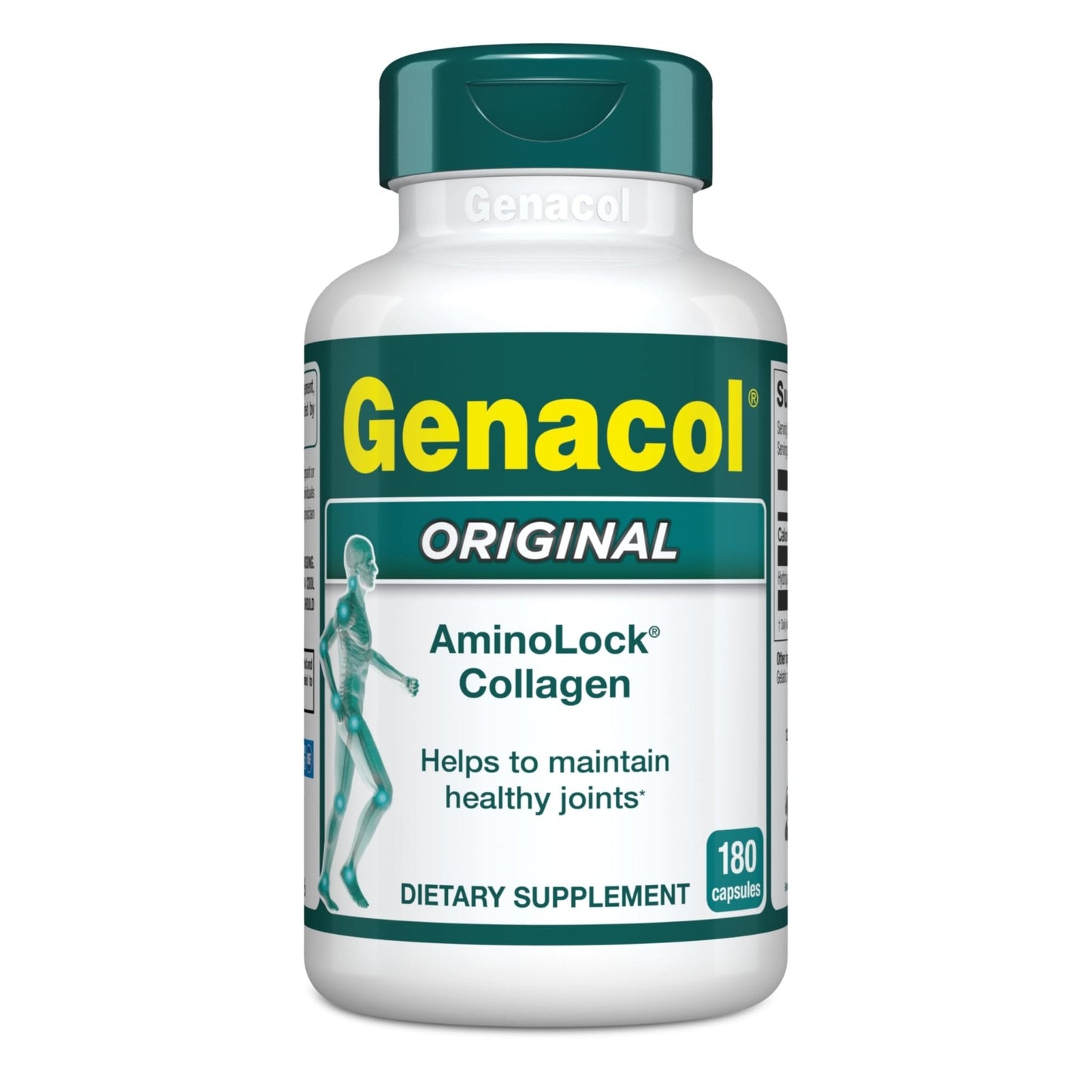Collagen Peptides Joint Supplements for Men & Women by Genacol | Exclusive Hydrolyzed Collagen Pills | Helps Maintain Healthy Joints | Colageno Hidrolizado | Genacol Original 180 Capsules - Maple Wellness Supplements