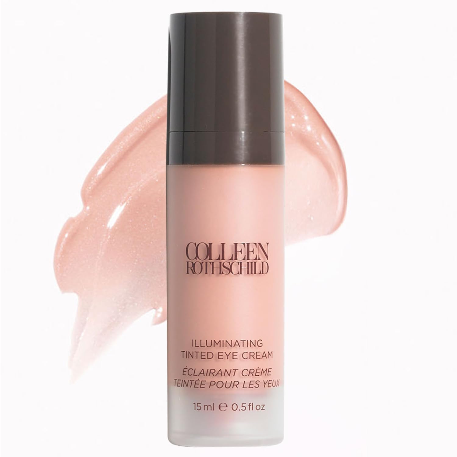 COLLEEN ROTHSCHILD Illuminating Tinted Eye Cream | Instant Brightening Effect | Nourishes & Targets Dark Circles | With Hyaluronic Acid, Caffeine, Pearlized Pigments & Peptides (0.5 fl oz) - Maple Wellness Supplements