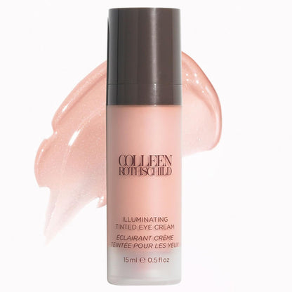 COLLEEN ROTHSCHILD Illuminating Tinted Eye Cream | Instant Brightening Effect | Nourishes & Targets Dark Circles | With Hyaluronic Acid, Caffeine, Pearlized Pigments & Peptides (0.5 fl oz) - Maple Wellness Supplements
