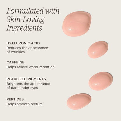 COLLEEN ROTHSCHILD Illuminating Tinted Eye Cream | Instant Brightening Effect | Nourishes & Targets Dark Circles | With Hyaluronic Acid, Caffeine, Pearlized Pigments & Peptides (0.5 fl oz) - Maple Wellness Supplements