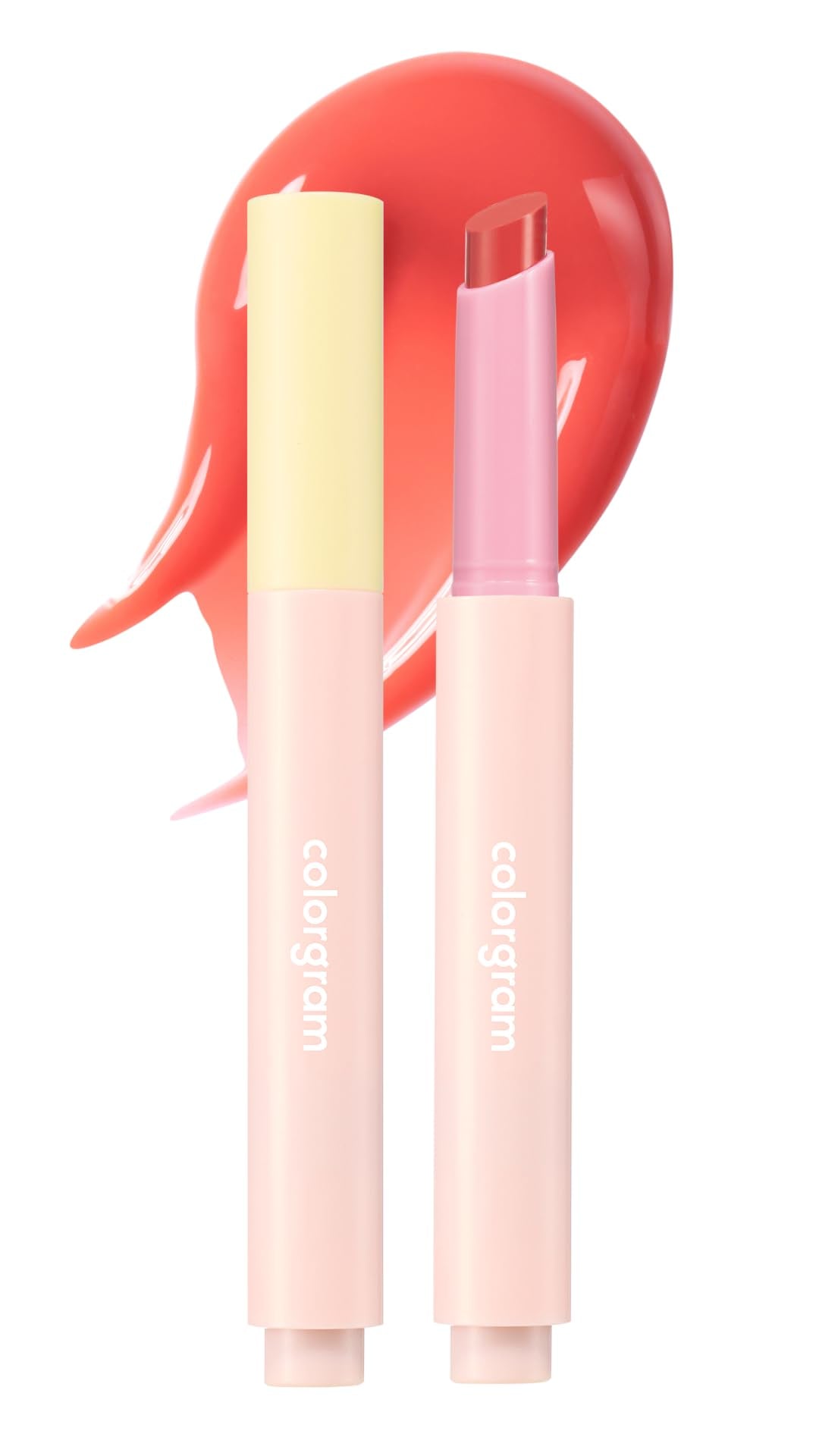 COLORGRAM Fruity Glass Stick 02 DARLING PAPAYA | Long-Lasting Juicy Lip Tint with Radiant, Glossy Finish | Melting Syrupy Texture for Vibrant, Hydrated Lips | Non-Sticky Shine - Maple Wellness Supplements