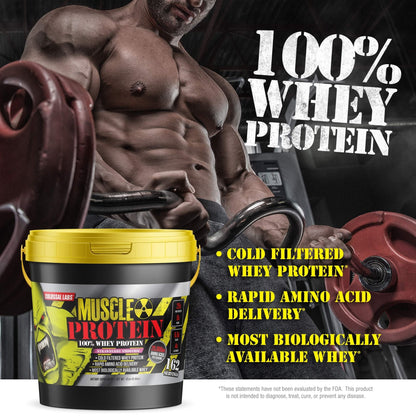 COLOSSAL LABS Muscle Protein Whey Powder [12 lbs/Pack of 1]-Strawberry Protein - Maple Wellness Supplements