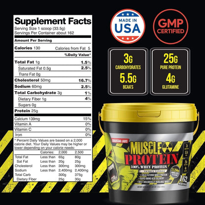 Colossal Labs Whey Protein Blend [12 Pounds/Pack of 1]–Vicious Vanilla, Cold Filtered - Maple Wellness Supplements