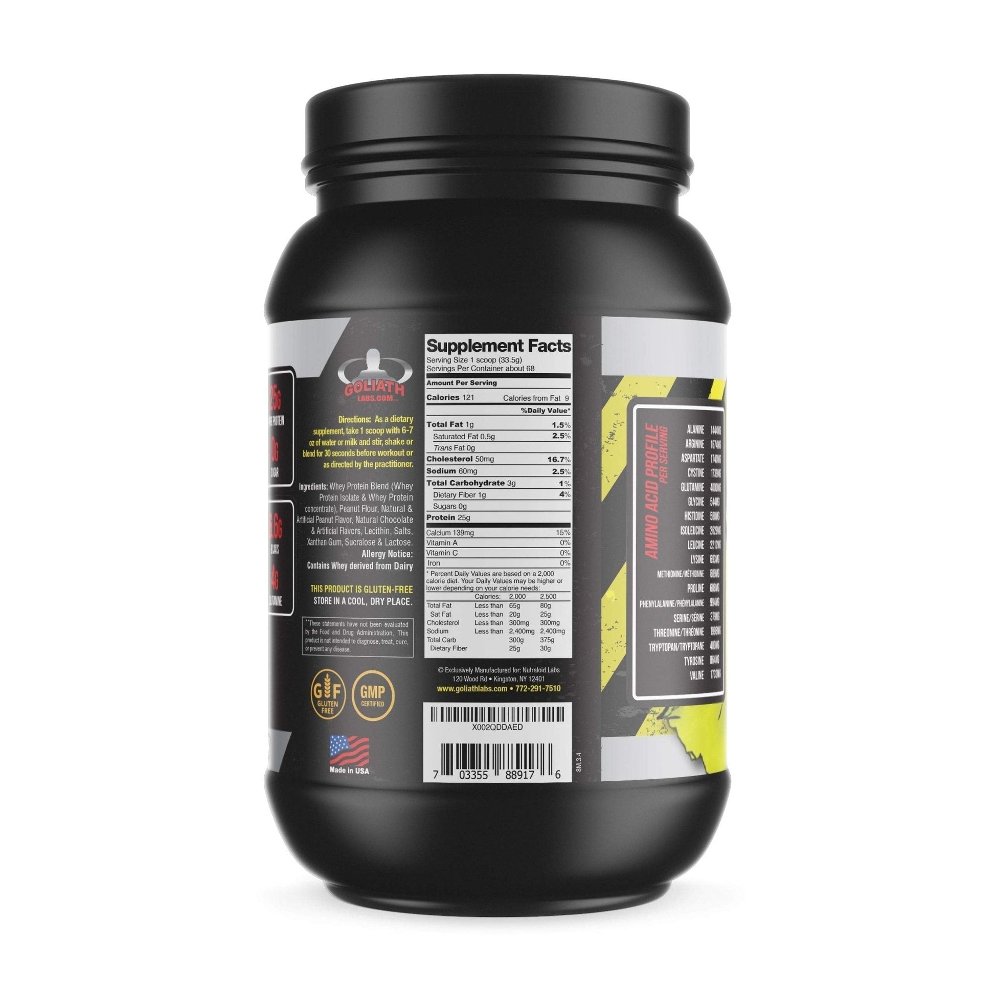 COLOSSAL LABS Whey Protein Powder [15 lbs/Pack of 1]– Peanut Butter-Chocolate Protein - Maple Wellness Supplements