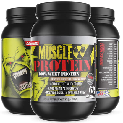 COLOSSAL LABS Whey Protein Powder [15 lbs/Pack of 1]– Peanut Butter-Chocolate Protein - Maple Wellness Supplements