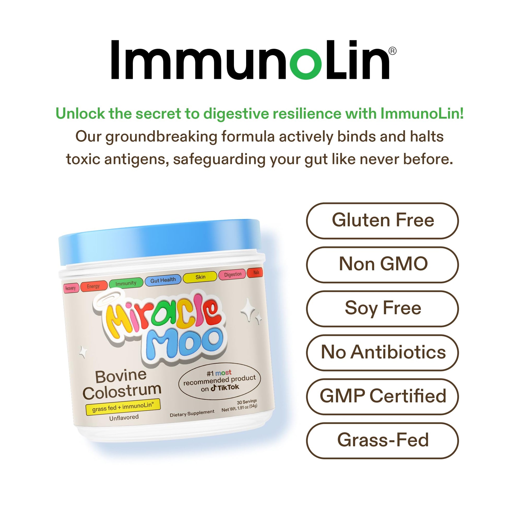 Colostrum Supplement for Gut Health, Hair Growth, Beauty and Immune Support - Maple Wellness Supplements