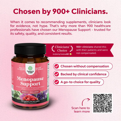 Complete Herbal Menopause Supplement for Women - Female Hormone Balance Capsules for Night Sweats Hot Flashes & Mood Swings with Dong Quai, Chaste Berry & Black Cohosh Root - 120 Count Pack - Maple Wellness Supplements