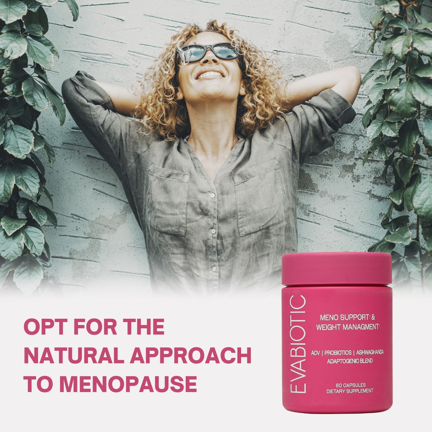 Complete Menopause Vitamins - Ashwaghanda, Probiotics, ACV for Weight Management, Hot Flashes, Night Sweats, Bloat, Hormone Balance - Vegan 60 Caps Menopause Supplements for Women Non-GMO - Maple Wellness Supplements