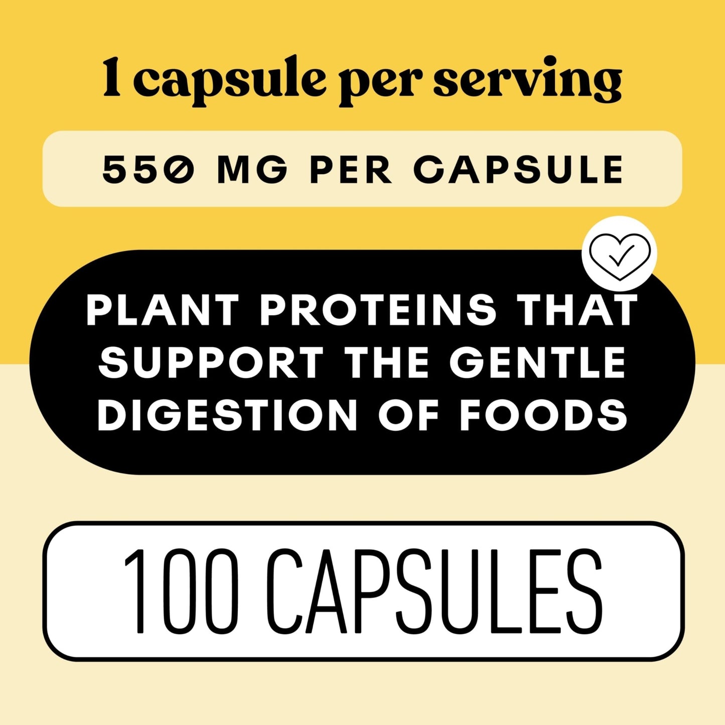 Complete Natural Products Digestive Enzyme Capsules, 550mg, 100ct | Plant-Based Formula - Maple Wellness Supplements
