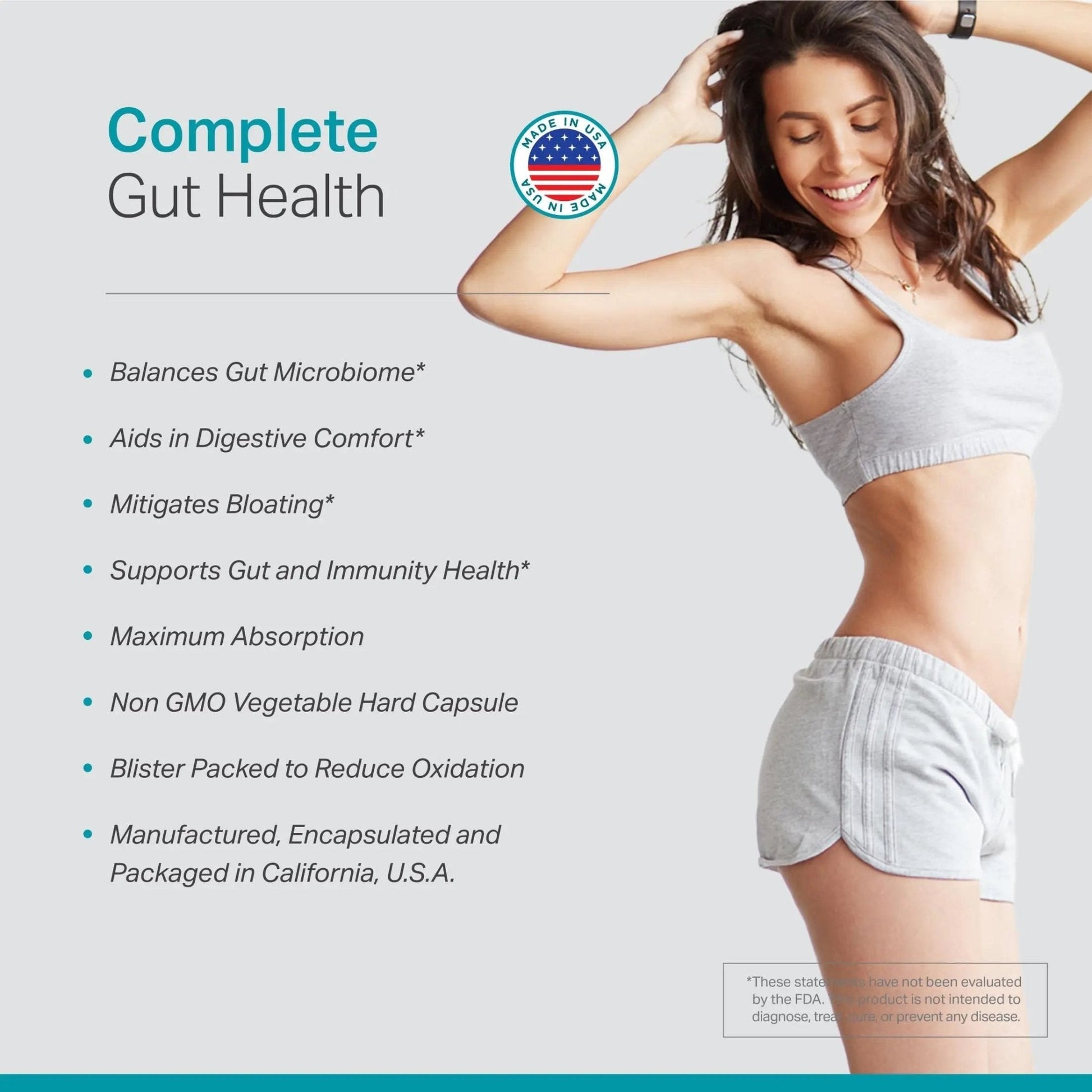 Complete Probiotic Blend: 5-in-1 Digestive Enzymes, Zinc, Postbiotic, Prebiotics and Probiotics for Women & Men, Provitalize for Women Digestive & Gut Health | 10 Strains 20 Billion CFU, 60ct Softgels - Maple Wellness Supplements