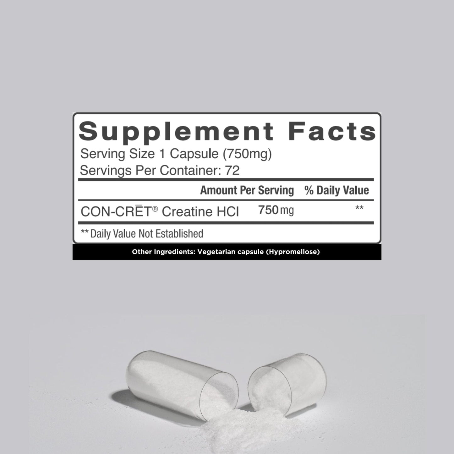 CON-CRET Creatine HCl for Brain Health Capsules – Clinically Tested Support for Memory, Focus, Concentration, Problem-Solving, Clarity, and Mood.* | Made in USA (60 Day Supply) - Maple Wellness Supplements