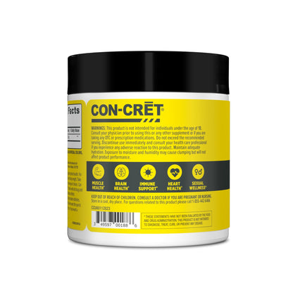 CON-CRET Creatine HCl Powder | Muscle, Cognitive, Cellular Energy Support | No Bloating or Cramps | USA Made & NSF Certified | Raspberry (64 Serving) - Maple Wellness Supplements