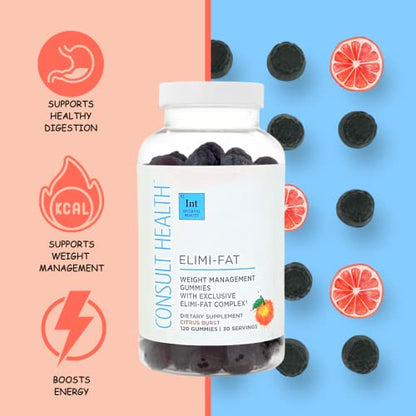 Consult Health ELIMI-Fat Weight Management Gummies – Dietary Supplement – Citrus Burs - Maple Wellness Supplements