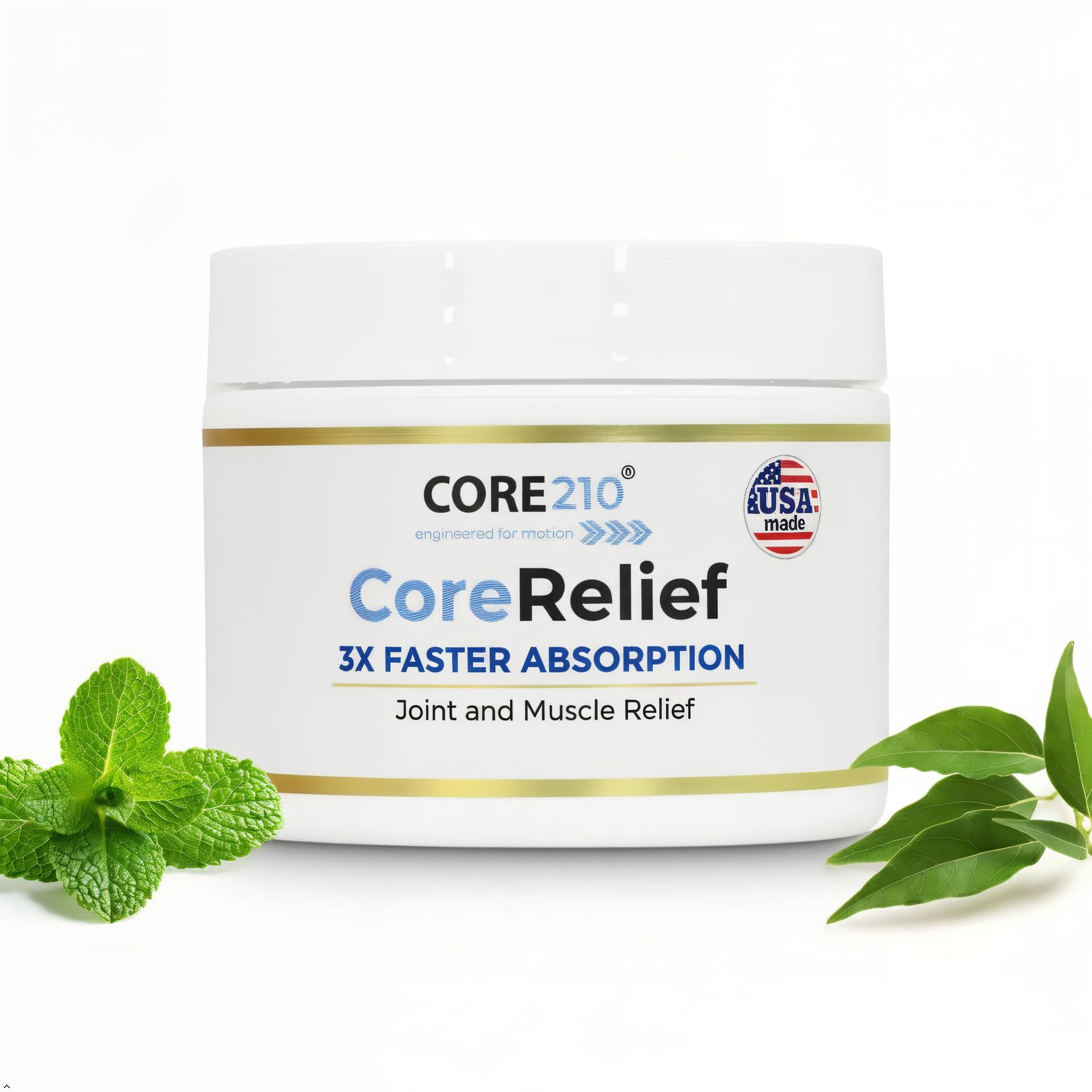 CopperJoint CoreRelief 2oz - Joint Pain Relief Cream for Knee, Neck, Hip, Shoulder & Simple Backache, Arthritis Cream Pain Reliever, Daily Cooling Non-Greasy Menthol Sore Muscle Rub - Maple Wellness Supplements
