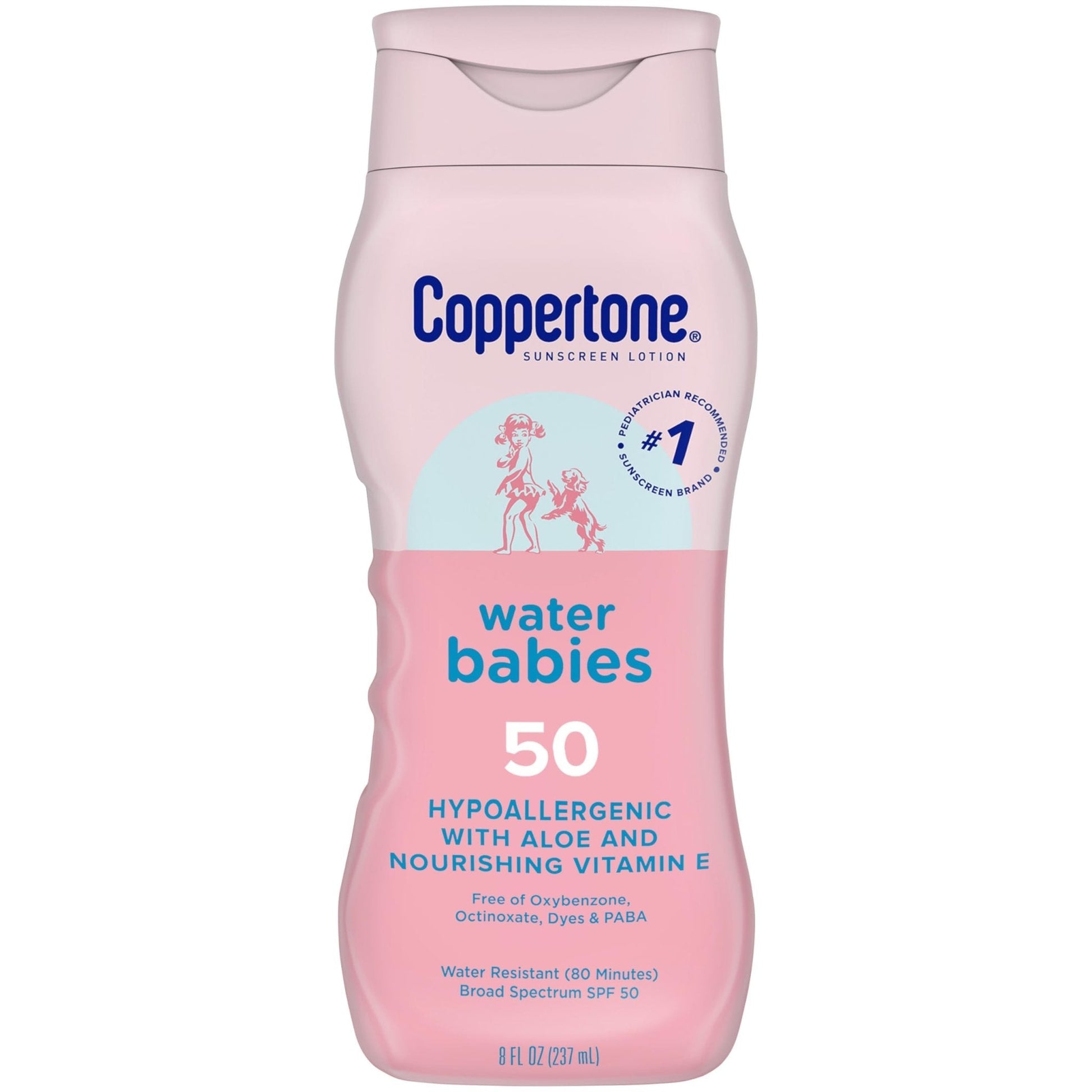 Coppertone WaterBabies Baby Sunscreen Lotion SPF 50, Hypoallergenic Sunscreen for Babies, Water Resistant - Maple Wellness Supplements