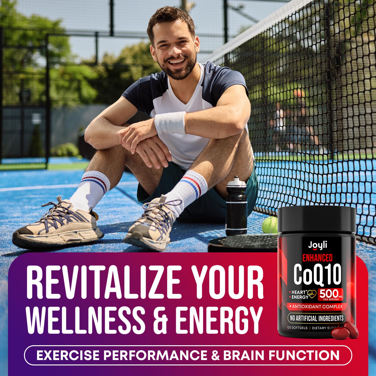 CoQ10 500mg + Magnesium Glycinate Gummies Bundle – High Absorption Coenzyme Q10 120 Softgels & 60 Sugar-Free Sleep Gummies – Heart, Energy & Mood Support – Enhanced Formula, USA Made - Maple Wellness Supplements