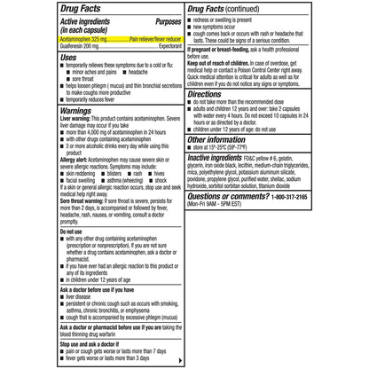 Coricidin HBP, Decongestant-Free Cold Symptom Relief for People with High Blood Pressure, Maximum Strength, Flu & Chest Congestion Liquid Gels, 24 Count - Maple Wellness Supplements