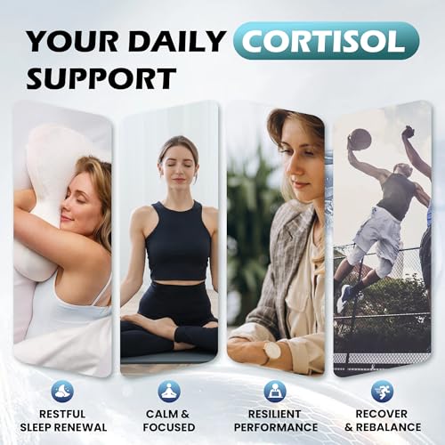 Cortisol Supplements for Women & Men, 18 in 1 Stress & Mood Support Drops with Magnesium 480mg, GABA, Ashwagandha, L-Theanine & Phosphatidylserine, for Relaxation & Sleep, Lemon Raspberry Flavor 60mL - Maple Wellness Supplements