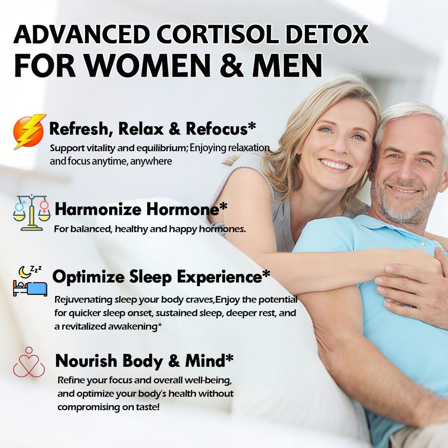Cortisol Supplements for Women & Men, Cortisol Reducer Manager Detox Liquid Drops Extra Strength Magnesium Glycinate 200mg, L-Theanine & Ashwagandha丨Hormone Balance, Relaxation & Recess Mood - Maple Wellness Supplements