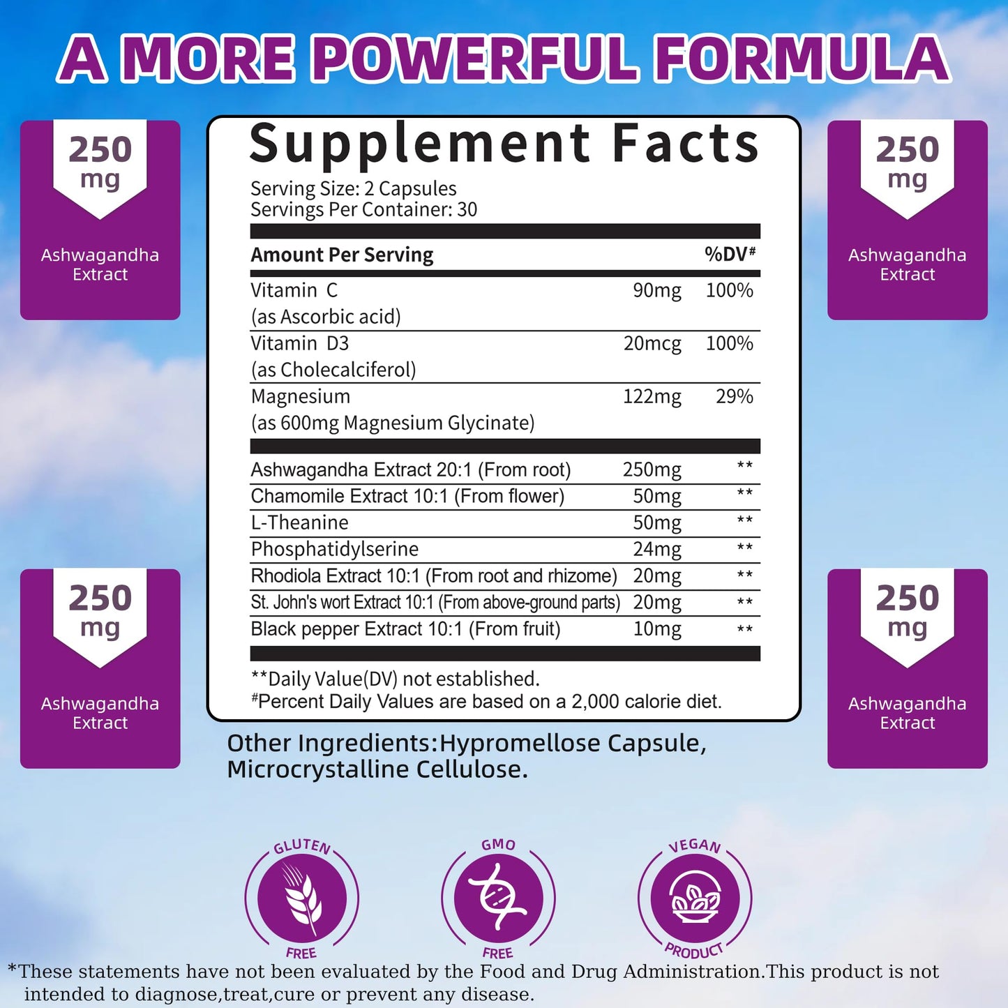 Cortisol Supplements for Women Men, High Cortisol Reducer Health, Detox Cortisol Manager for Stress Relief ,Mood and Sleep with Ashwagandha, L-Theanine, Lower and Control - Non-GMO,Vegan 60 Capsules - Maple Wellness Supplements