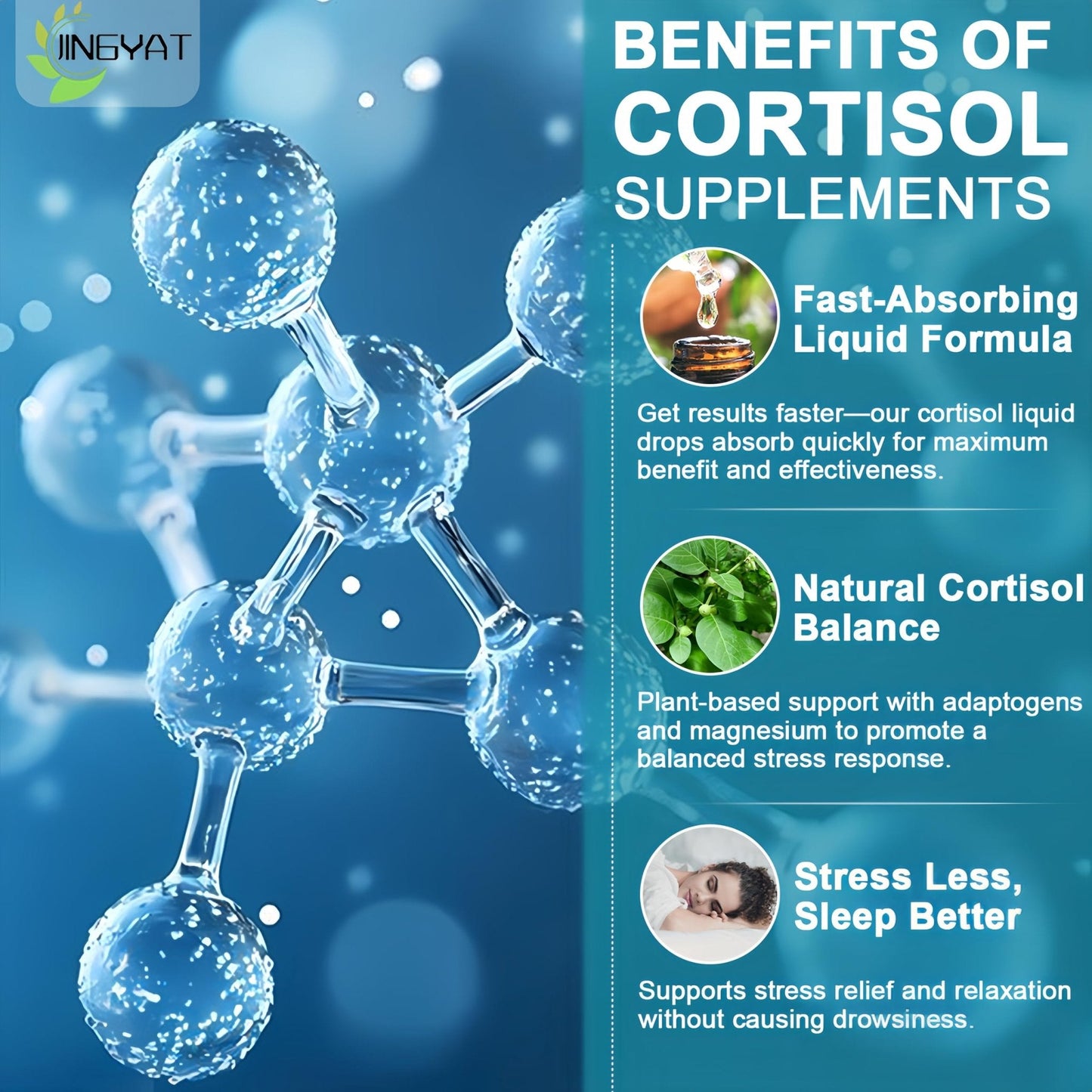 Cortisol Supplements for Women,19-in-1 Cortisol Supplement Liquid Drops w/Magnesium,L-Theanine,Ashwagandha,Omega-3, High Absorption Hormone Balanced for Women Drops - Sleep Focus Mood, Non-GMO - Maple Wellness Supplements
