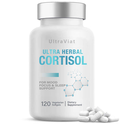 Cortisol Supplements for Women/Men, Cortisol Reducer with Ashwagandha, Rhodiola Rosea, L-Theanine, Support Hormone Balance, Stress & Sleep - Maple Wellness Supplements