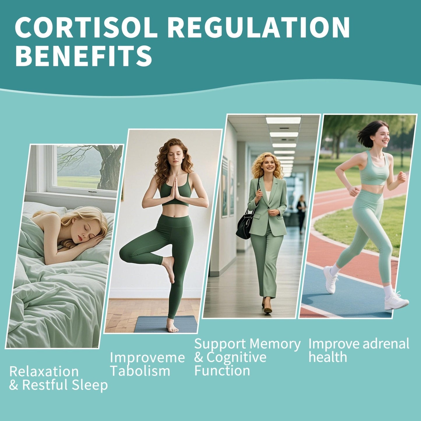 Cortisol Supplements Gummies for Women, Cortisol Reducer w.Ashwagandha Rhodiola Rosea Magnesium L-Theanine Phosphatidylserine Black Peper, Hormone Balanced & Lower Cortisol - 30 Day Vegan Supply - Maple Wellness Supplements