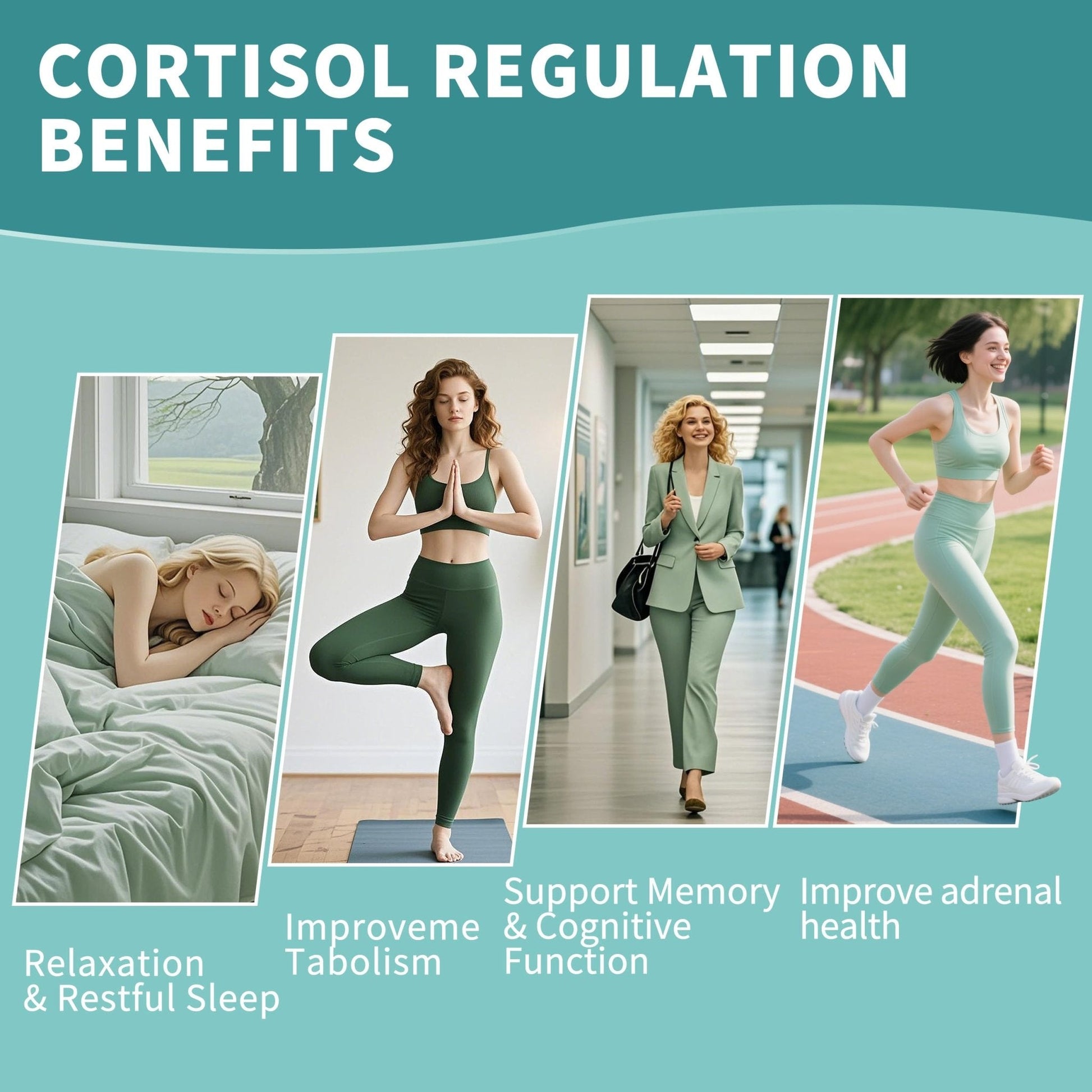 Cortisol Supplements Gummies for Women, Cortisol Reducer w.Ashwagandha Rhodiola Rosea Magnesium L-Theanine Phosphatidylserine Black Peper, Hormone Balanced & Lower Cortisol - 30 Day Vegan Supply - Maple Wellness Supplements