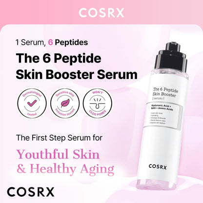 COSRX 6X Peptide Collagen Booster Toner Serum with Copper Peptides, Niacinamide & Hyaluronic Acid Skin Renewal Boosting - Maple Wellness Supplements