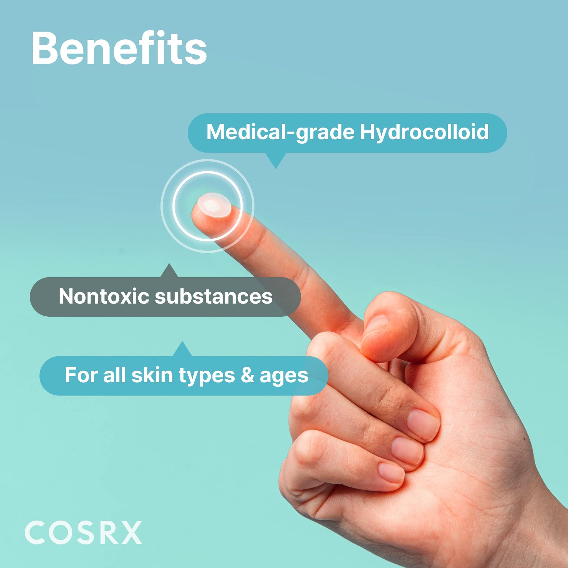 COSRX Acne Pimple Patch (96) Absorbing Hydrocolloid Original 3 Size Patches for Blemishes and Zits Cover - Maple Wellness Supplements