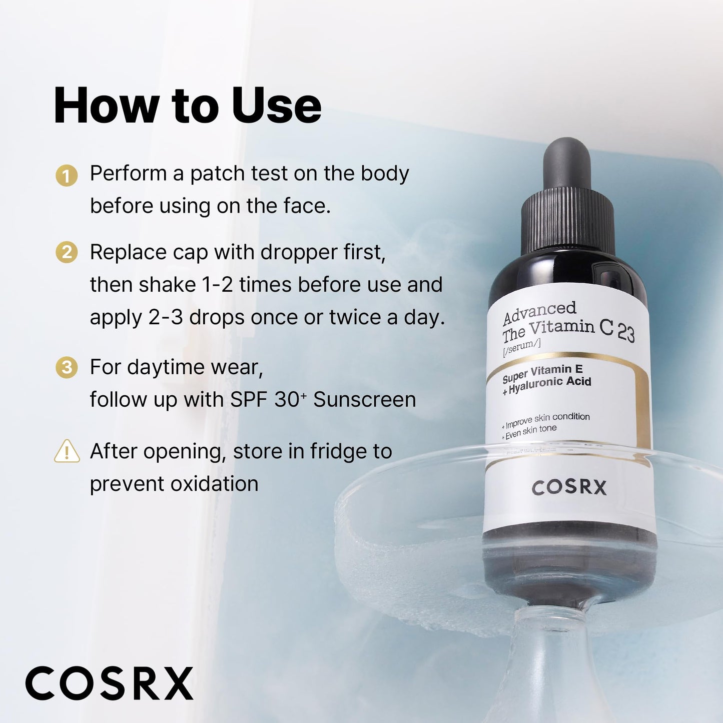 COSRX Advanced Pure Vitamin C 23% Serum with Vitamin E & Glutathione, Korean Vitamin C Serum for Fine Lines, Uneven Skin Tone & Dull Skin, 0.7oz, Korean Skin Care, Mothers Day Gifts for Mom & Wife - Maple Wellness Supplements