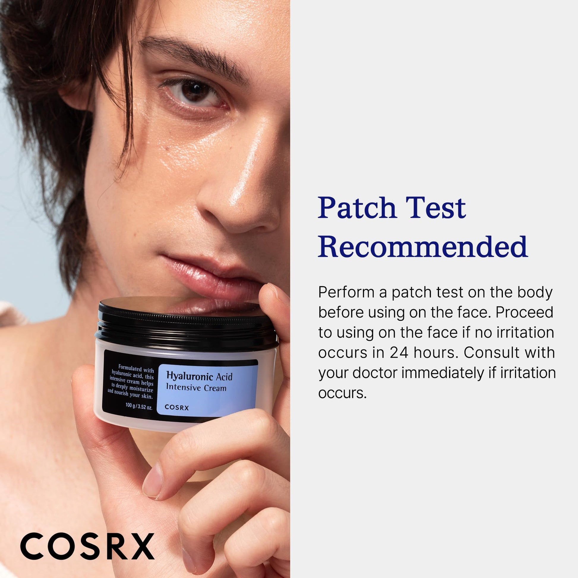COSRX Hyaluronic Acid Moisturizing Cream, Long-lasting Hydration, Rich Moisturizer for Sensitive Skin 3.52 oz / 100g - Maple Wellness Supplements