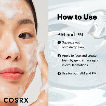 COSRX Low pH Good Morning Gel Face Cleanser, 5.07 fl oz, BHA Face Wash, Daily Mild Face Cleanser for Sensitive Skin - Maple Wellness Supplements