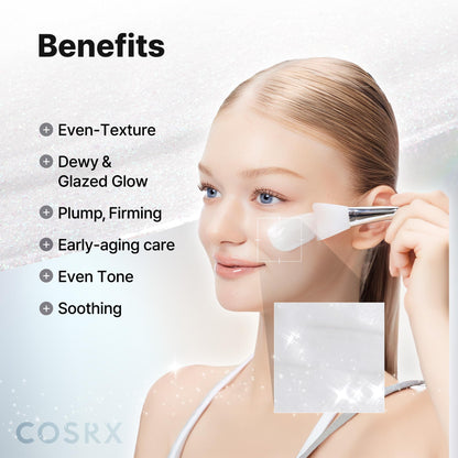 COSRX PDRN EXOSOME Glaze Wrapping Mask with SALMON DNA PDRN, Easy Peel-Off Overnight Mask for Glass Skin, Firmness - Maple Wellness Supplements