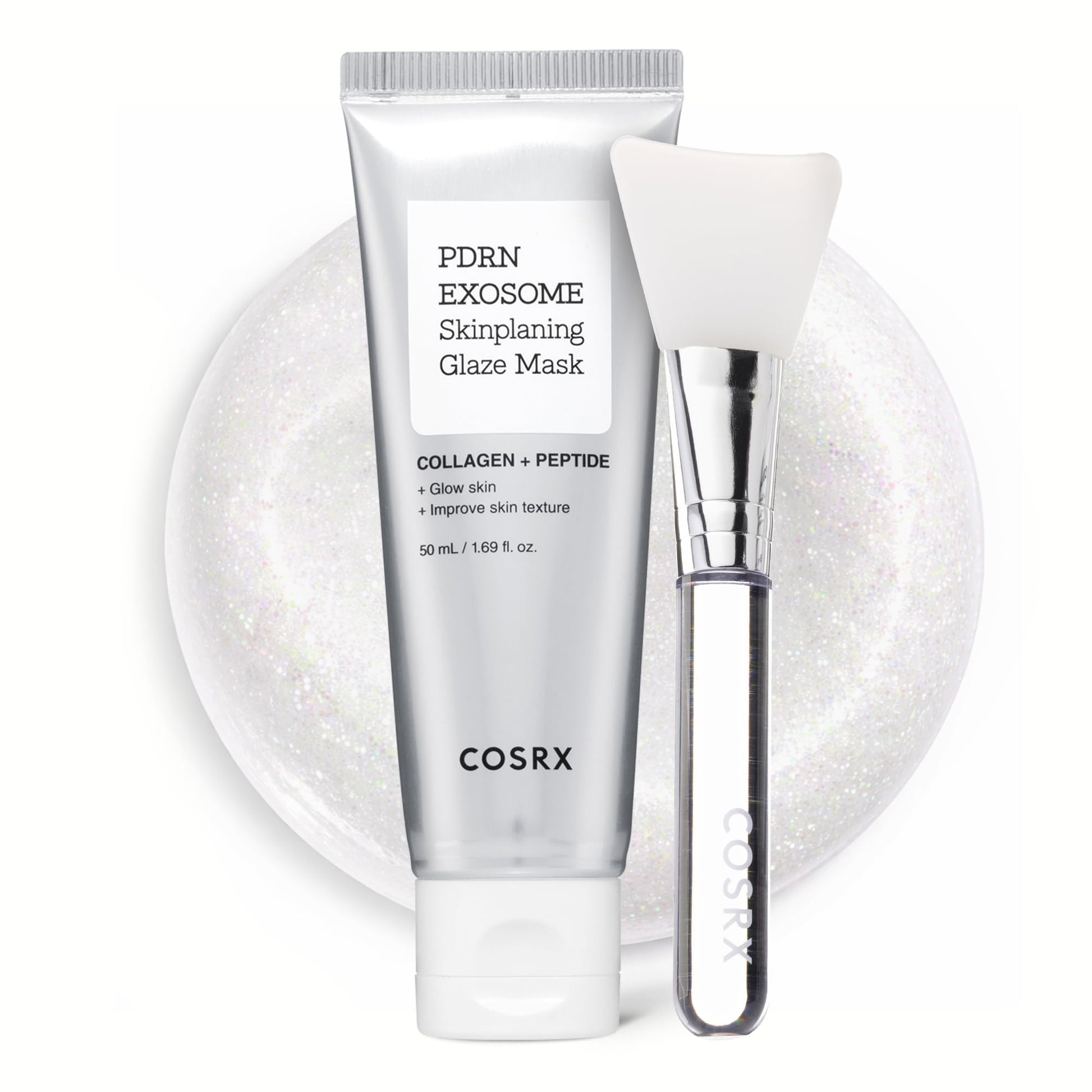 COSRX PDRN EXOSOME Glaze Wrapping Mask with SALMON DNA PDRN, Easy Peel-Off Overnight Mask for Glass Skin, Firmness - Maple Wellness Supplements