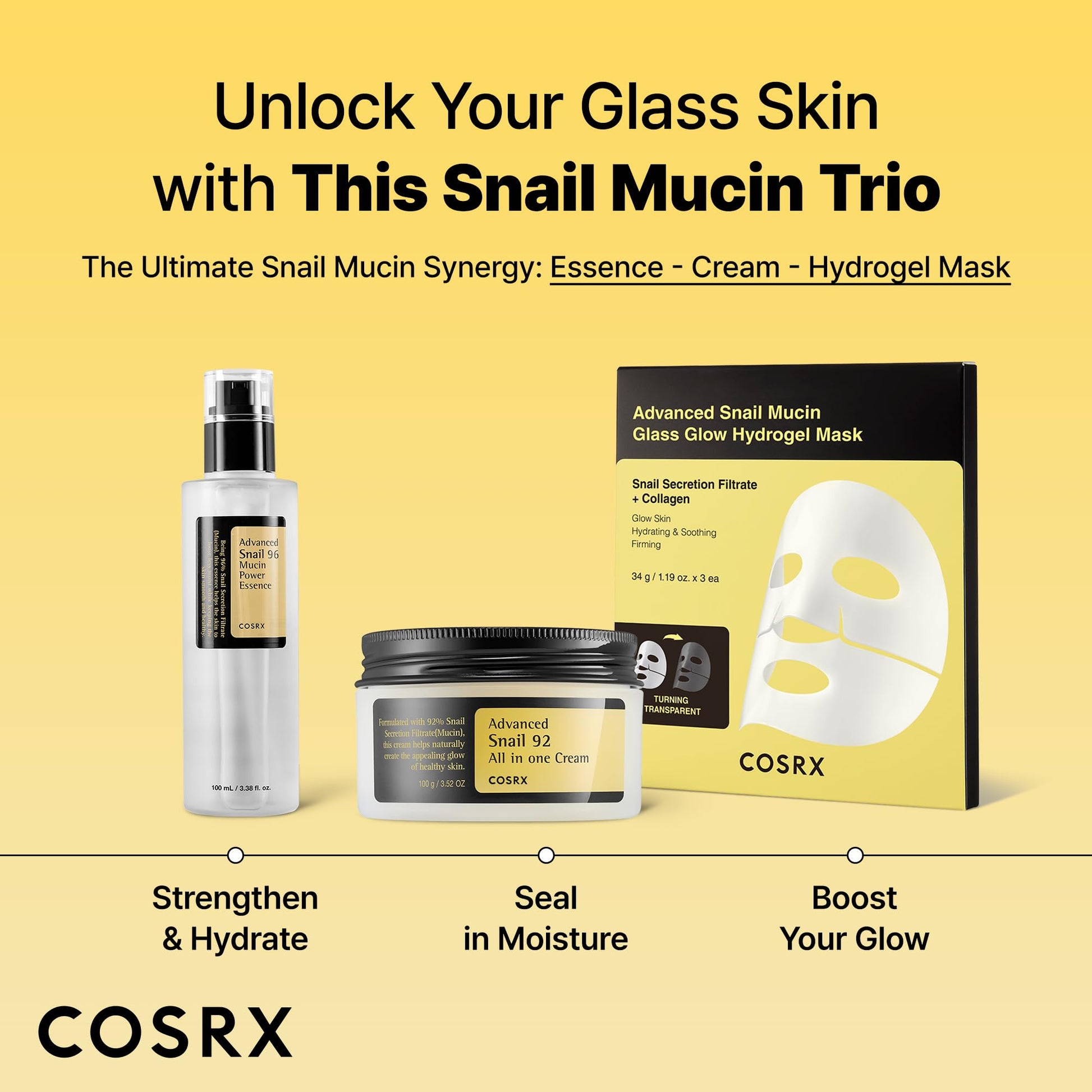 COSRX Snail Mucin 92% Face Moisturizer, 3.52 Oz, Lightweight Moisturing Cream for Soft - Maple Wellness Supplements