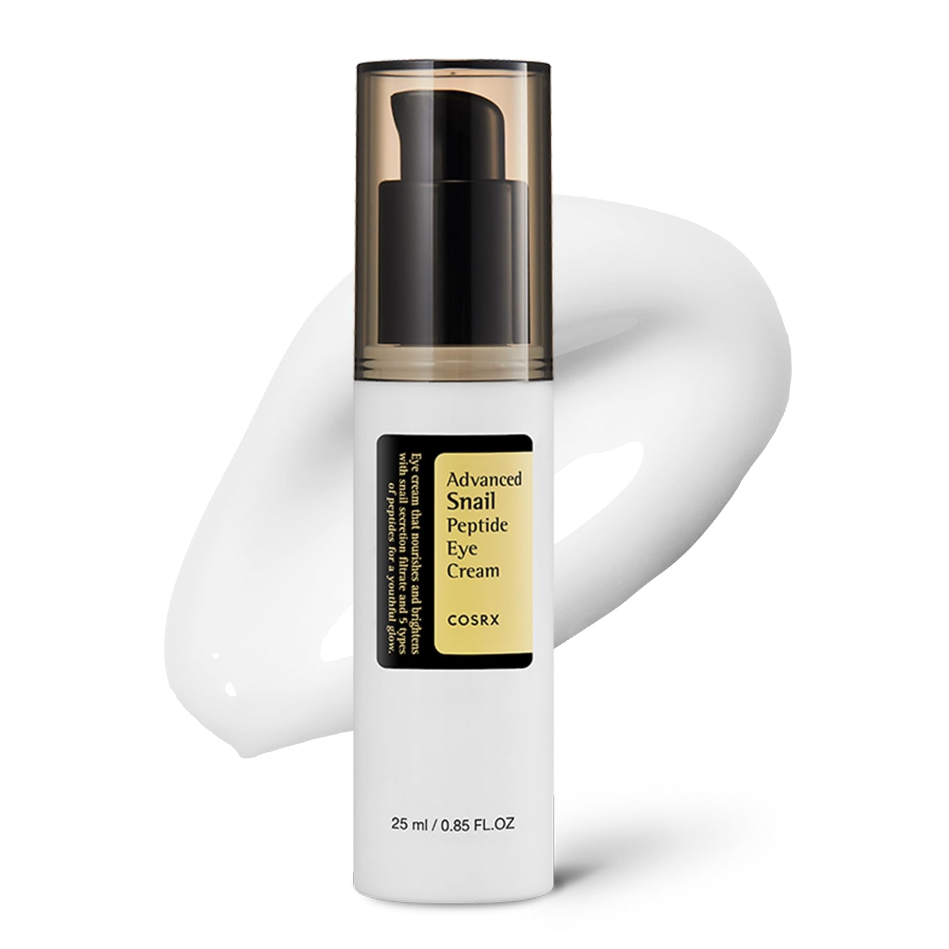 COSRX Snail Mucin Peptide Under Eye Cream, 0.84 fl oz, 73.7% Snail Mucin and Niacinamide, Eye Care - Maple Wellness Supplements