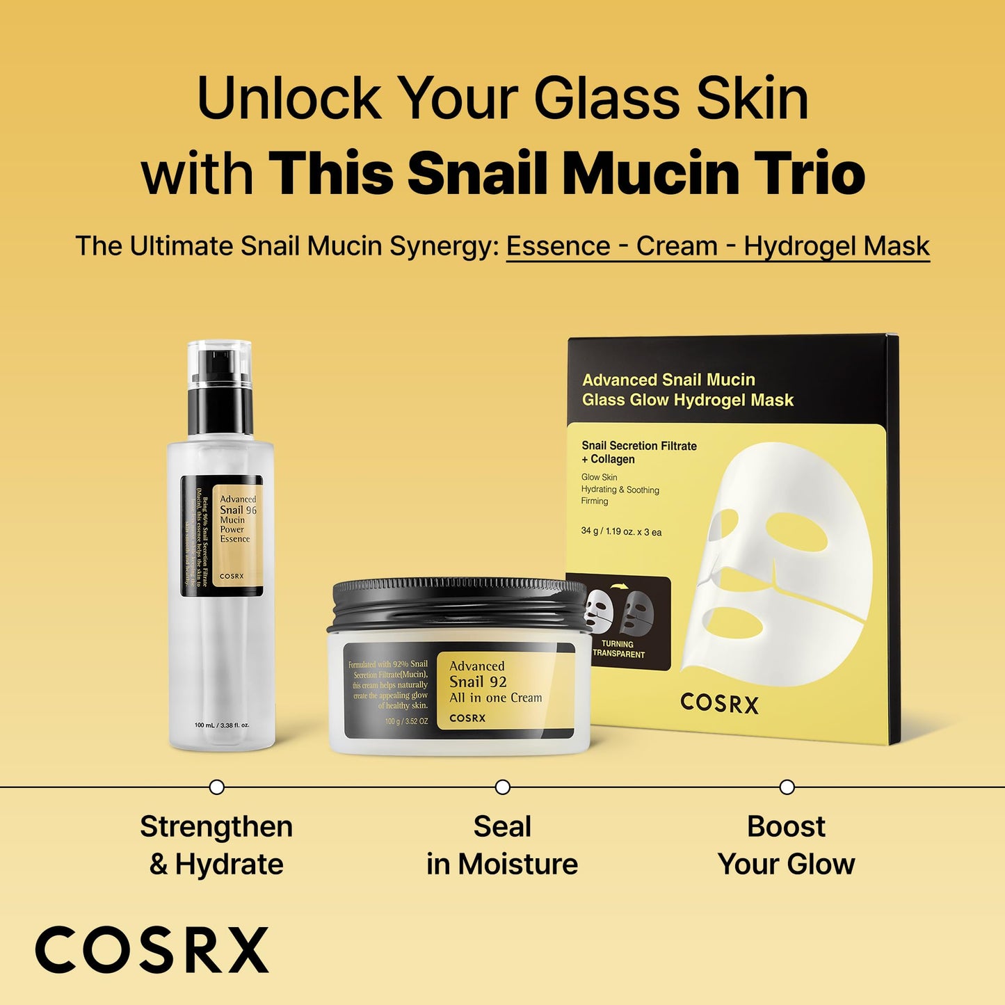 COSRX Snail Mucin Repairing Serum 100ml, Hydrating Serum for Face with Snail Secretion - Maple Wellness Supplements