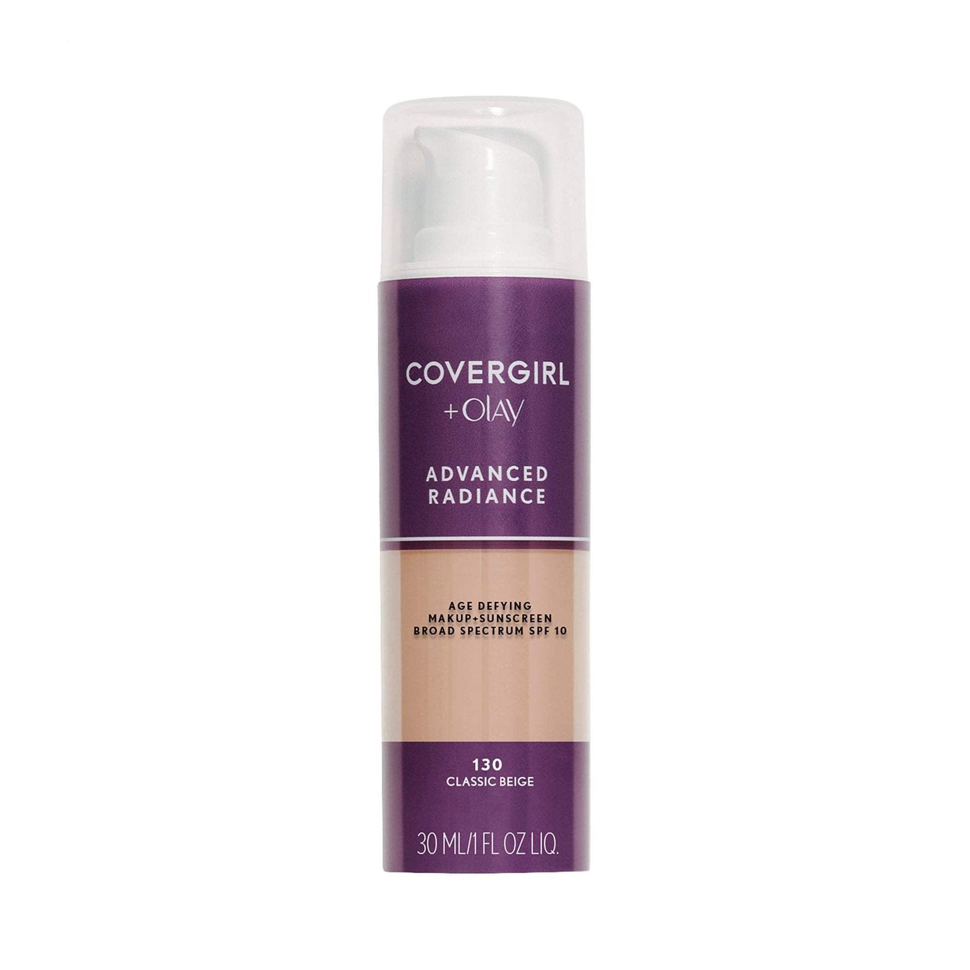 COVERGIRL Advanced Radiance Age-Defying Foundation Makeup, Classic Beige, 1 oz (Packaging May Vary) - Maple Wellness Supplements